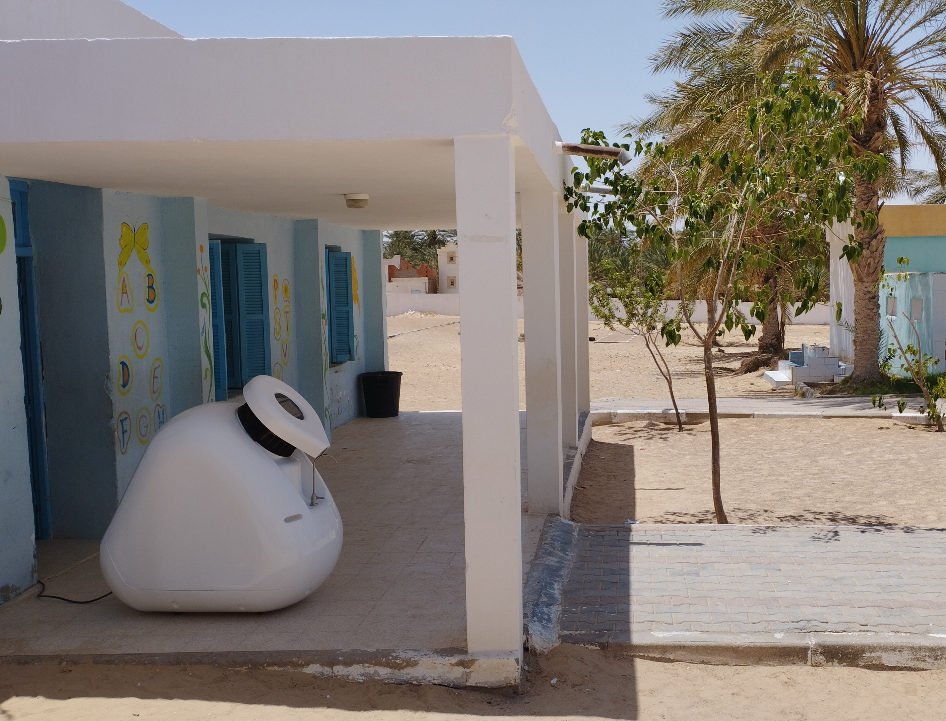 Kumulus machine in a school in Tunisia